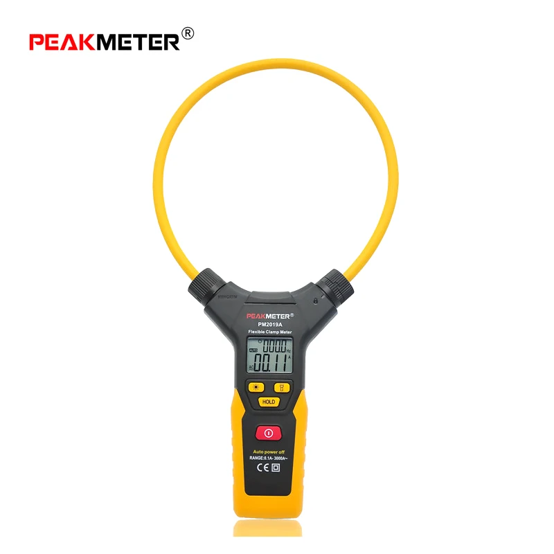 PEAKMETER PM2019A Smart AC 3000A 6000 отсчетов цифровой гибкий клещи мультиметр Ручной ток детектор Тестер Подсветка