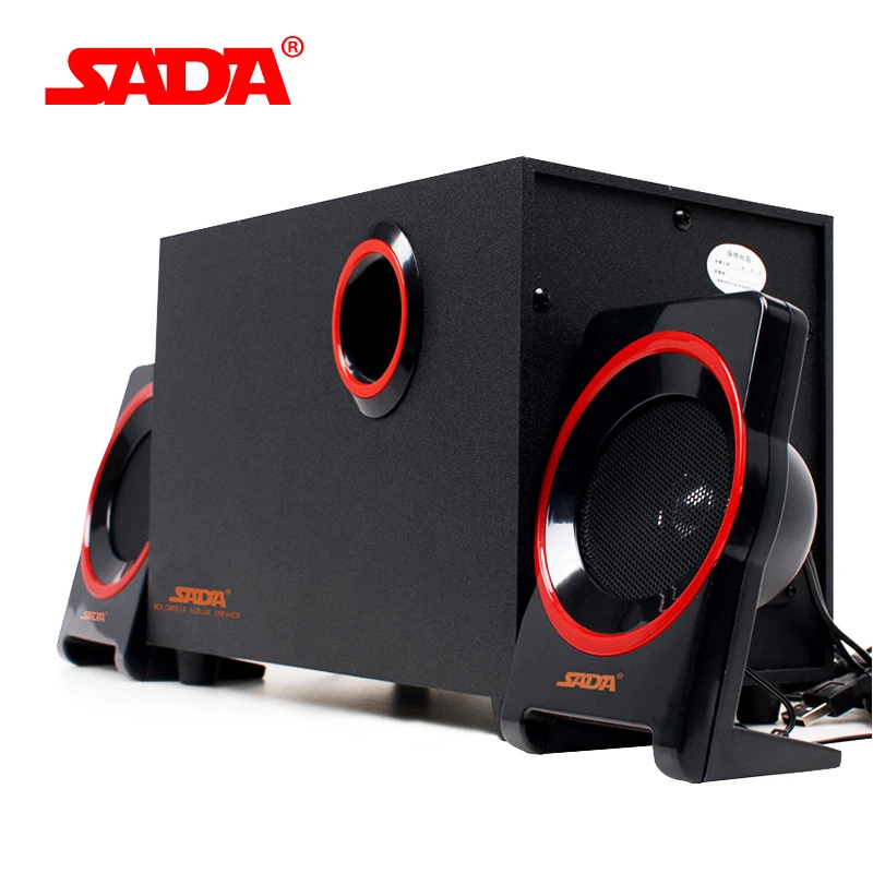 SADA SL 8018 Laptop Desktop Subwoofer Wooden Computer Speaker
