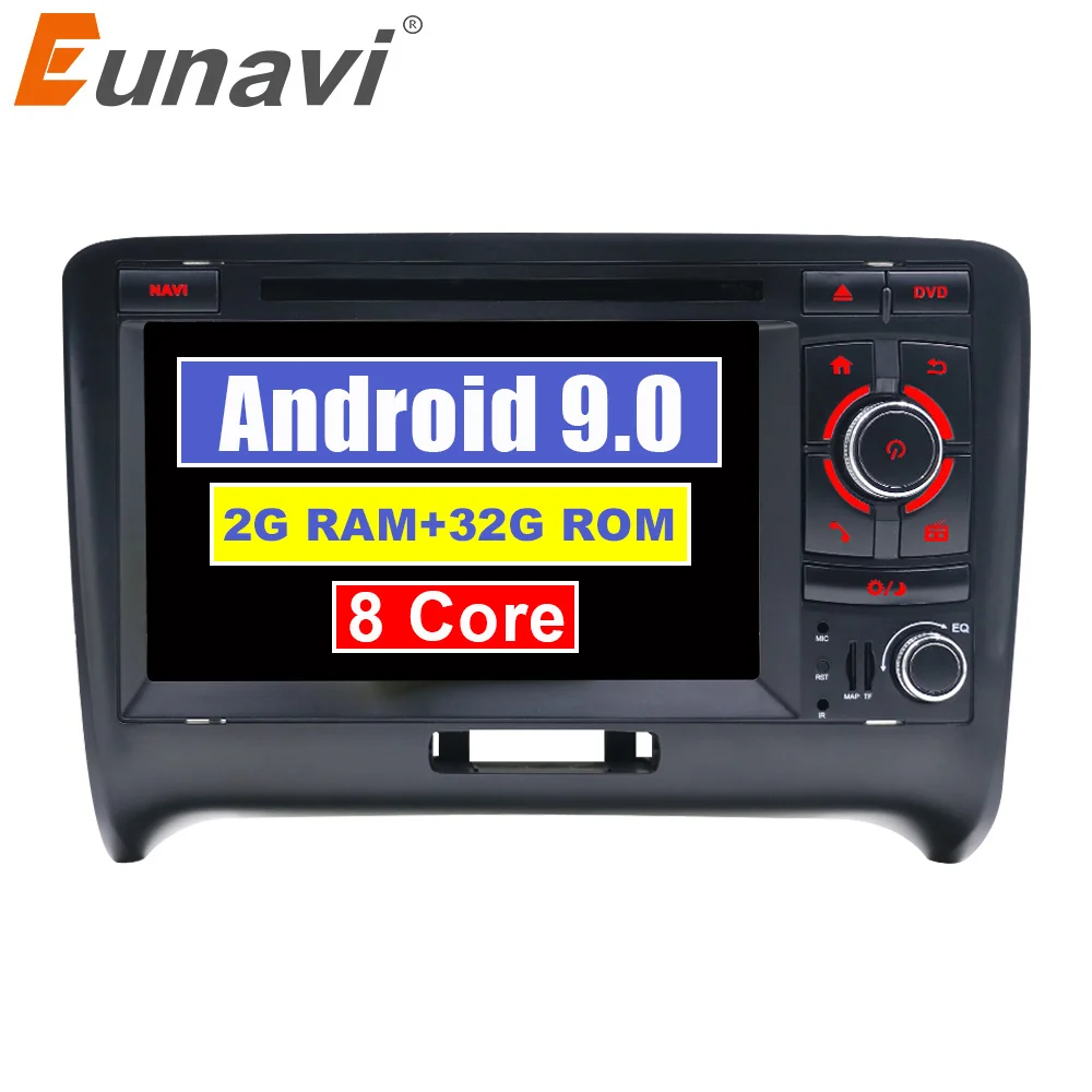 Perfect Eunavi Car Multimedia Player DSP Car Radio GPS Android 9.0 2 Din For Audi/TT 2006-2012 Canbus DDR3 2GB OBD2 Bluetooth Wifi DVR 0 Perfect Eunavi Car Multimedia Player DSP Car Radio GPS Android 9.0 2 Din For Audi/TT 2006-2012 Canbus DDR3 2GB OBD2 Bluetooth Wifi DVR 0