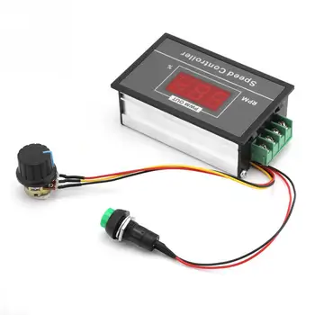 

DC Motor Speed Controller Switch Controller With Display 12V 24V 36V 48V Speed Regulator DC 6V-60V PWM