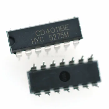 

10PCS/LOT CD4011 HEF4011 HCF4011 CD4011BE DIP-14 IC Original New