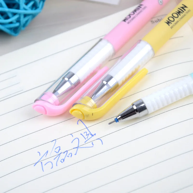 4 шт 0,38 мм стираемые ручки синие/черные гелевые ручки Мультяшные ручки школьные канцелярские принадлежности для студентов(удалять с помощью трения
