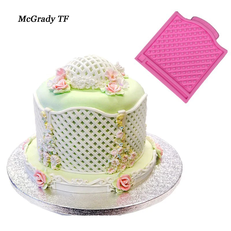 Window-Fence-Silicone-Fondant-Mold-Lace-Mold-Sugar-Craft-Mold-Cake-Decoration-Mold-Kitchenware-DIY-Tool