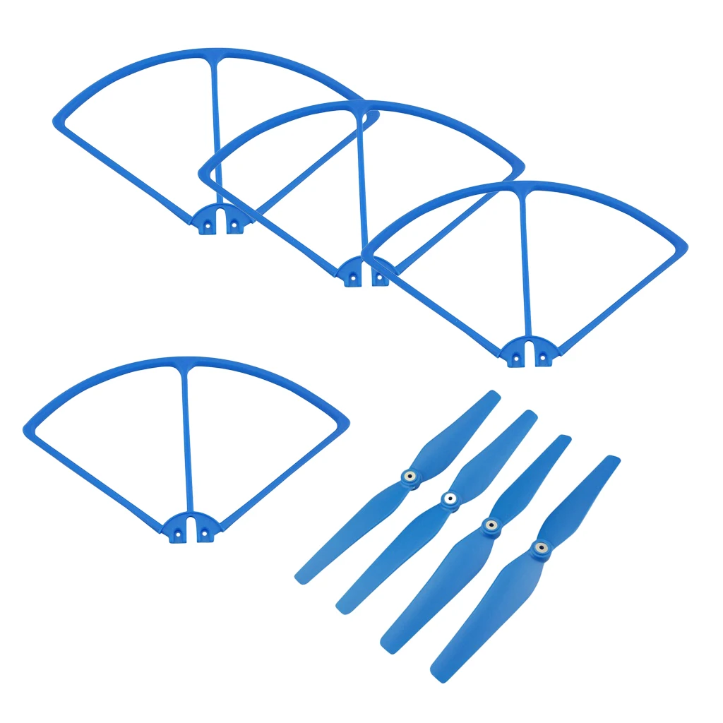 MagiDeal 16Pc Blade Propellers Bumper Cover Protection for SIRC S70W Holy Stone HS100 HS100G RC Helicopter Parts