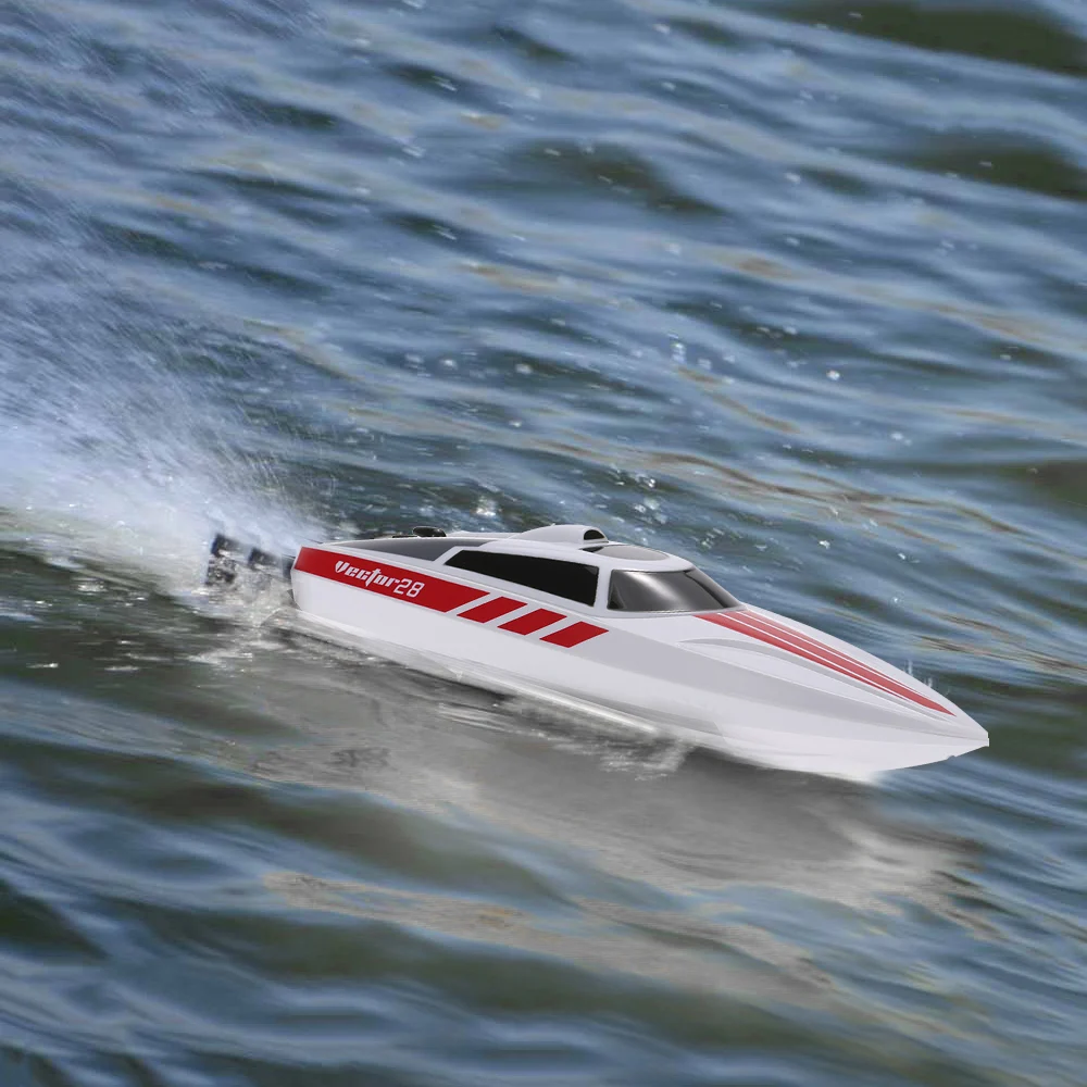 

VolantexRC Vector28 795-1 2.4GHz 30km/h Super High Speed Brushed Pool RTR RC Racing Boat Waterproof Fishing RC Boat Best Gift