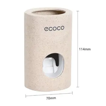 

Automatic Toothpaste Dispenser non-toxic Wall hanger Mount Dust-Proof Toothpaste Squeezer quick take straw toothpaste rack