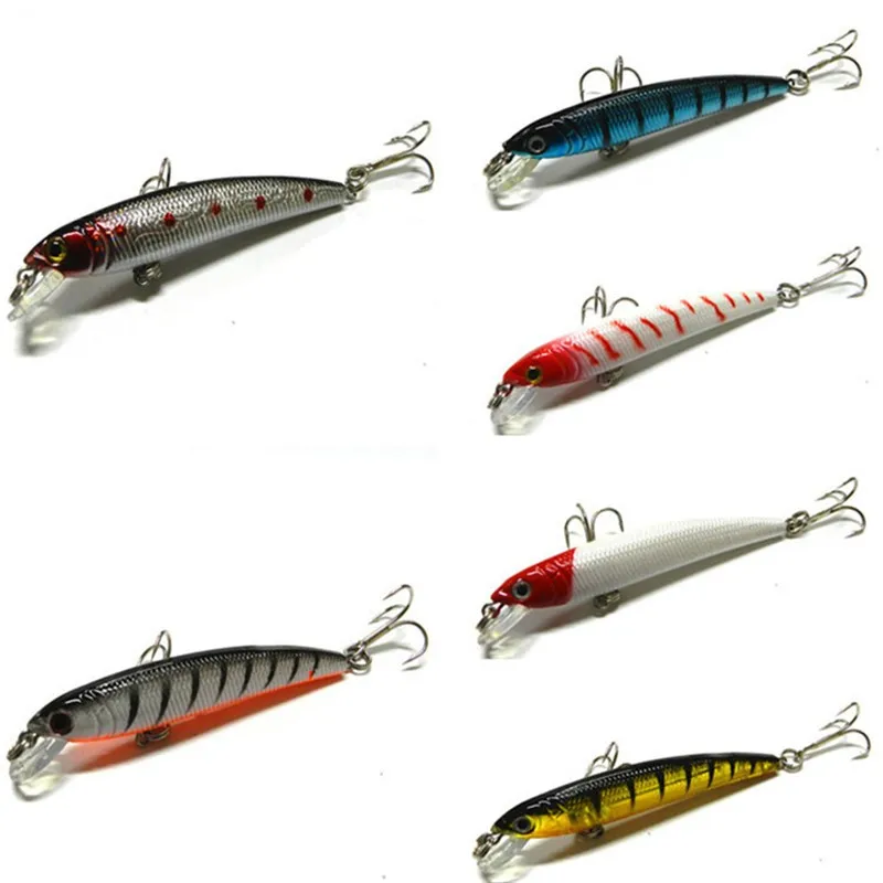 1x 7.5cm 5.6g Pike Fishing Lures Laser Surface Artificial Lure Bait Hard Plastic 3D Fish Eye Swimbait Winter Fishing Tackle  (4)