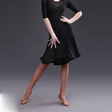 Модная женская бальная юбка для латинских танцев костюм Танго сексуальная юбка Румба Самба танец для женщин тренировочное платье одежда для выступлений