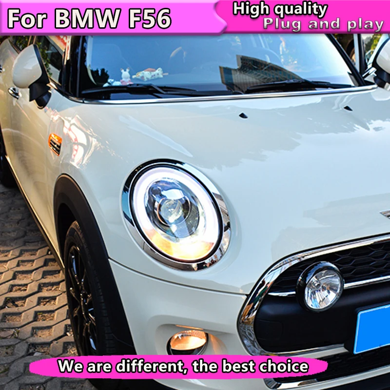 

Car Styling For Mini F56 cooper led headlights For F 56 head lamp 2014 2015 2016 led DRL front light Bi-Xenon Lens xenon HID KIT