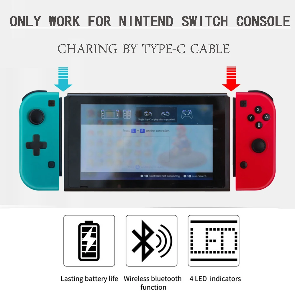 

Wireless Bluetooth Gamepad Controller For Nintend Switch Console Gamepads Controle Joystick For Nintend Switch Game Accessories