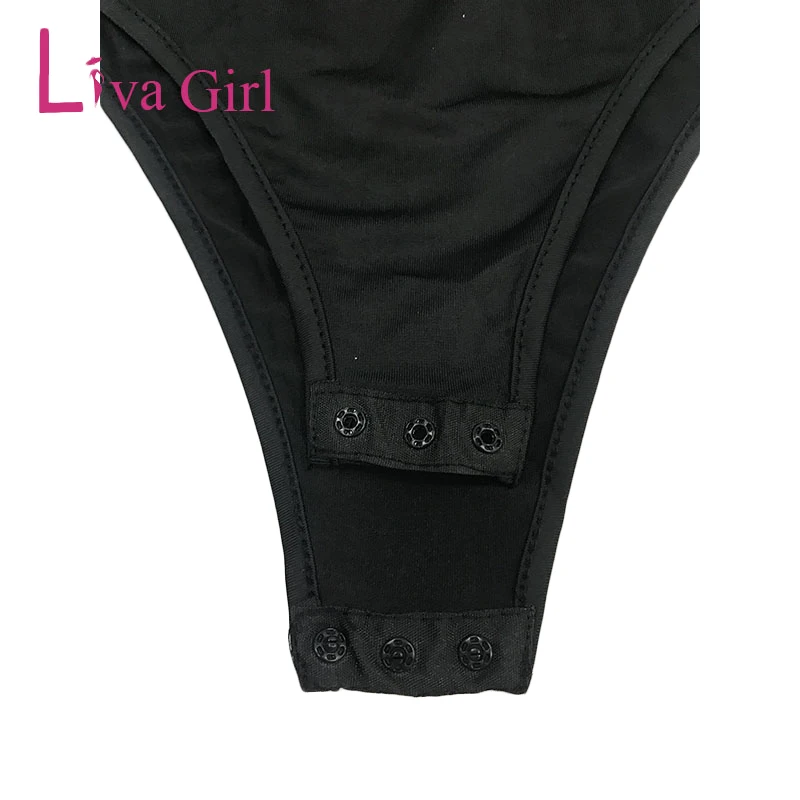 LIVA GIRL Black Mock Neck сексуальное прозрачное боди для женщин перспективная сетка с серебряными шипами Daimonds Джемперы и Комбинезоны женские боди Топы