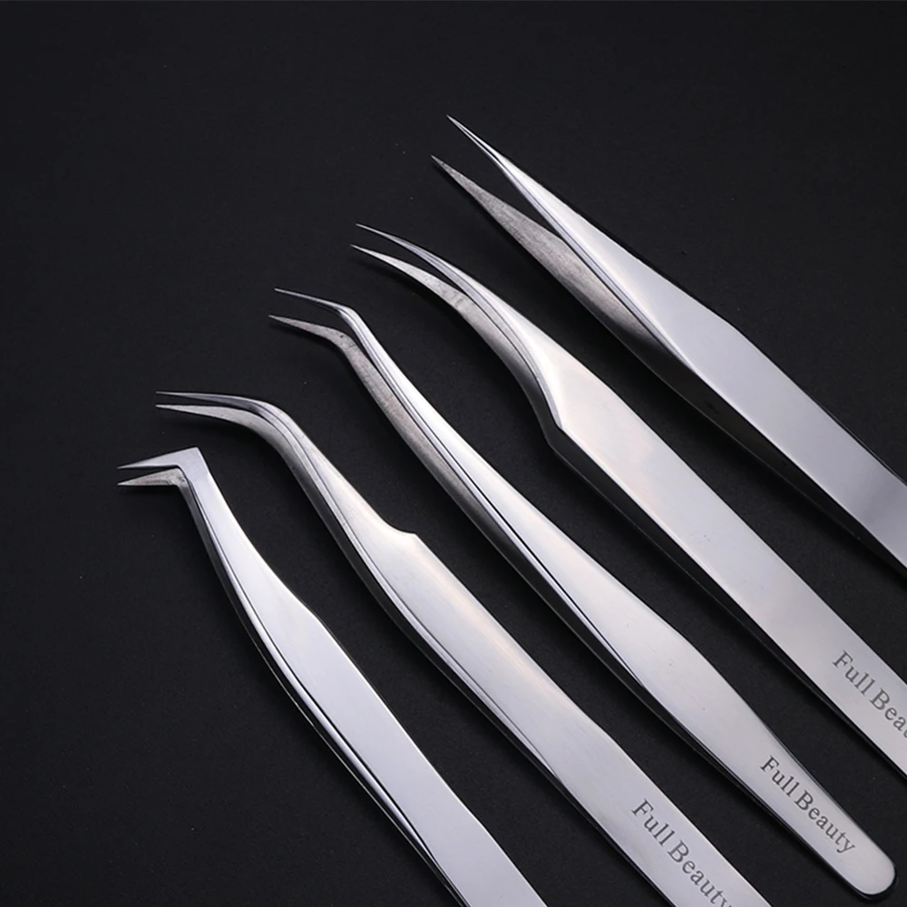 

1pc Professional Stainless Eyebrow Tweezer 3D Volume Eyelash Extension Grafting Makeup Tools High Presicion Tweezers LAU01-05