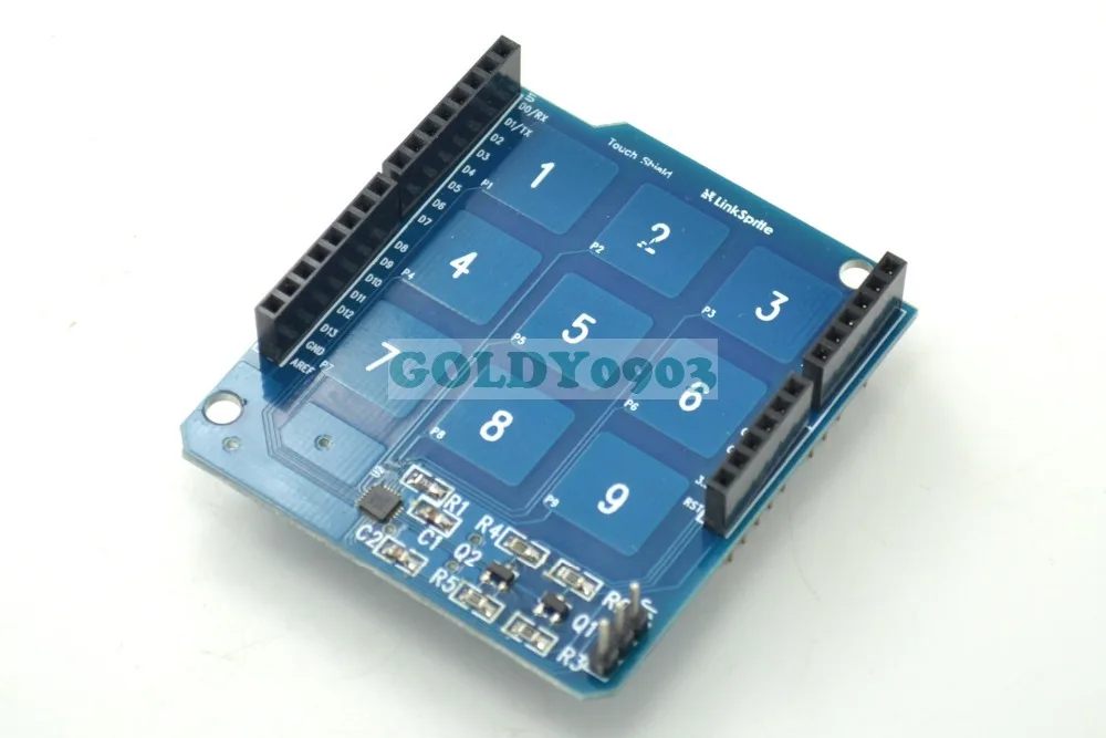 

Сенсорный экран для Ard-uino с MPR121 IC и 9 емкостными подушечками