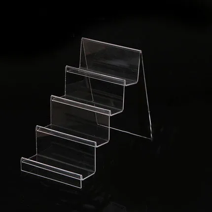4 Tier Acrylic Wallet Display Stand Holder Purse Rack Jewelry Sunglasses Retail Display