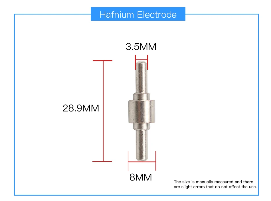 40 шт. короткий PT-31 фонарь для резки короткий Ni Hafnium провод или медные наконечники и электроды для 40A 50A инвертор воздуха плазменный резак