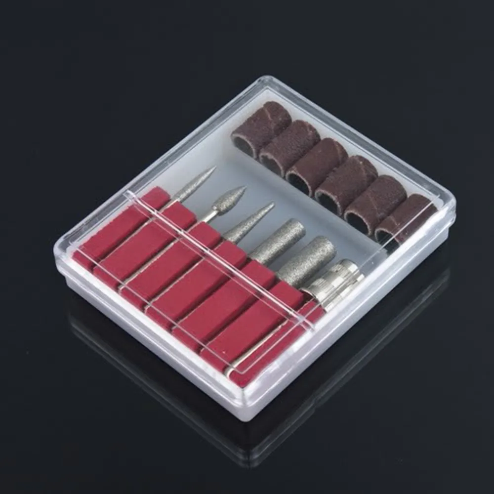 Лидер продаж Высокое качество 6 шт. ногтей дрель Kit биты файл Профессиональный для
