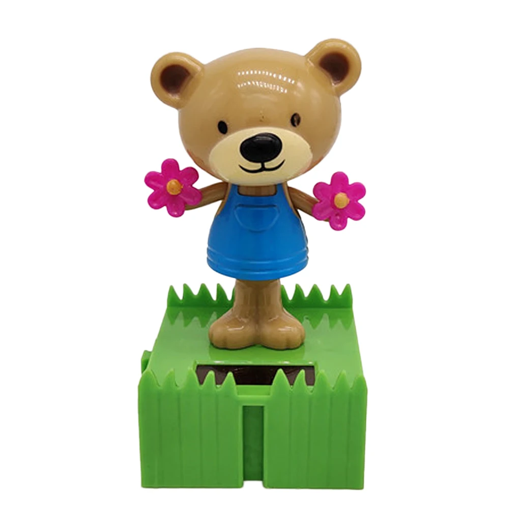 Bobblehead Solar Dancing Swing Bear, Bobble Dancer, Car Bobblehead Dashboard Accessories