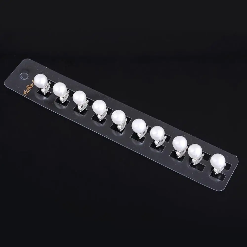 

imixlot 10pcs Princess Crystal Rhinestone Pearl Hair Clips Dish made hairpin for Women Bride Wedding Jewelry Accessories Wholesa