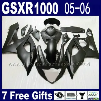 

Injection molded fairings set for suzuki GSXR1000 2005 gsxr 1000 K5 2006 GSXR 1000 05 06 flat matte black motorcycle fair