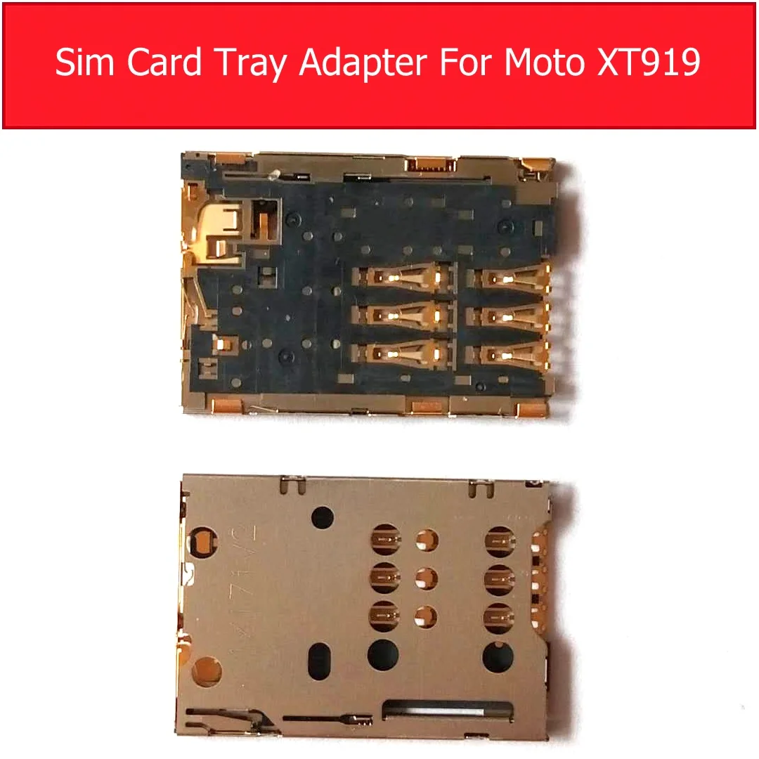 Genuino Presa Carta Sim Per Motorola Moto Xt919 Vassoio Di Carta Di Sim Connettore Per Nokia N8 C7 C-00 Sim Adattatore Di Ricambio Parte Di Riparazion
