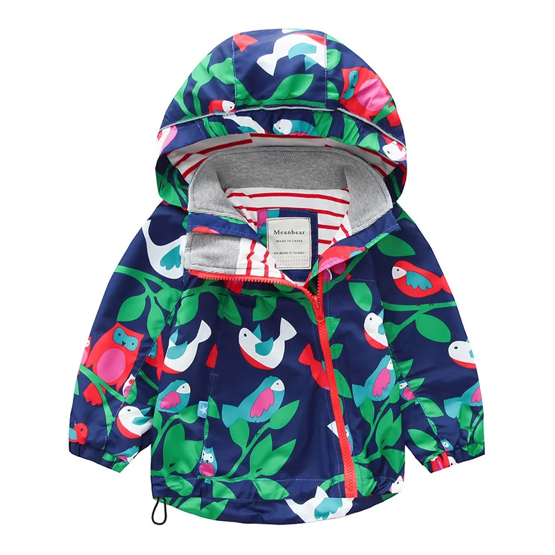 Куртка для маленьких девочек; сезон весна; Tao ; Modis; водостойкое ветрозащитное Детское пальто с капюшоном; Верхняя одежда; детская ветровка