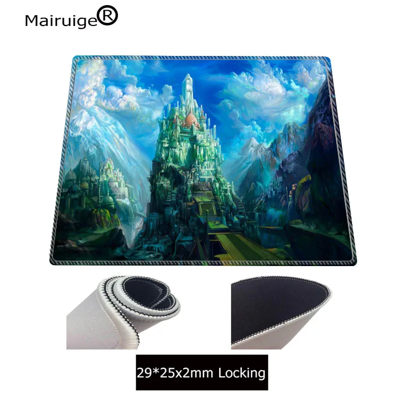  Mairuige Beautiful Fantasy Scenery Large Lock Edge Mouse Pad Decor Desk Table Cushion XL Mouse Pad 