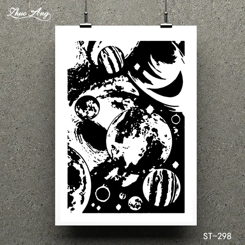 

ZhuoAng Happy Halloween Transparent Clear Stamp for Scrapbooking Rubber Stamp Seal Paper Craft Clear Stamps Card Making