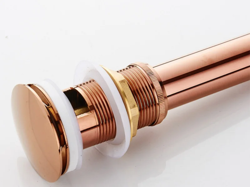 rose gold  basin pop up drain 4