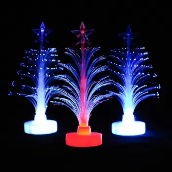 

Night light 10pcs Mini Christmas Tree Light Color Changing Christmas Xmas Tree LED Light Lamp Home Desk Party Decoration