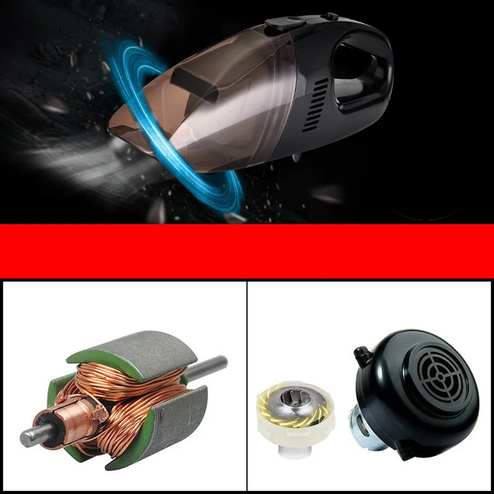 

Mini Car Vacuum Cleaner Mini Portable Super Suction Wet And Dry Dual Use Auto Hand-held Vacuum Cleaner with Power Cord
