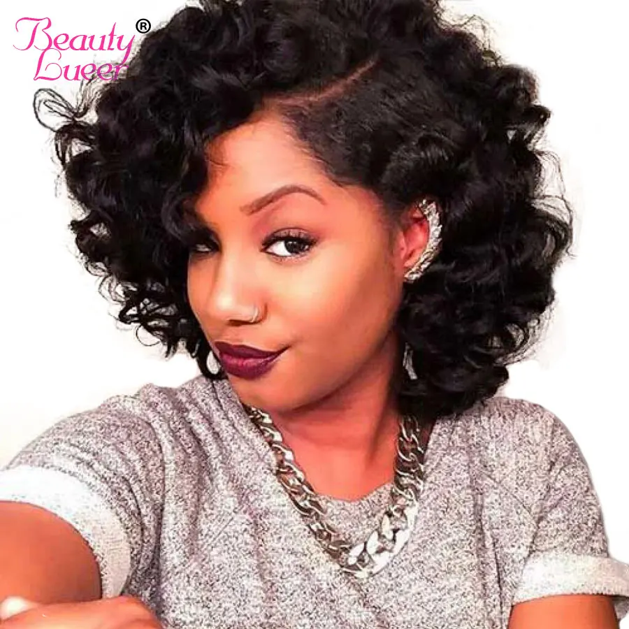 Bouncy Curly Weave Human Hair 3 Bundles Deals With Closure Funmi Brazilian Hair Weave Bundles With Closure Peruvian NonRemy