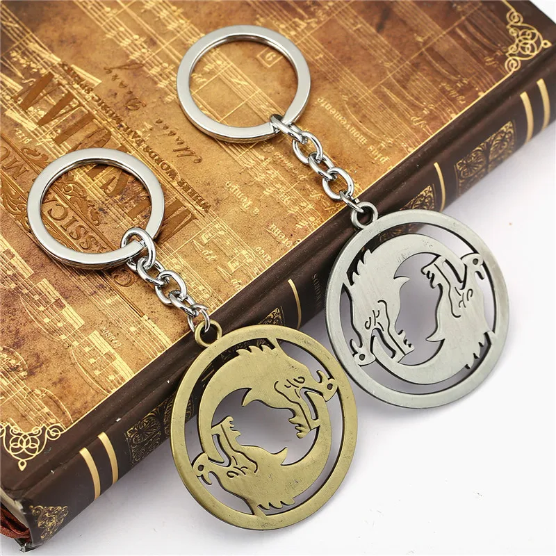 ORNAPEADIA 2017 New fashion ow game peripheral accessories pendant Overwatch jewelry Hanzo Logo pendant key chain