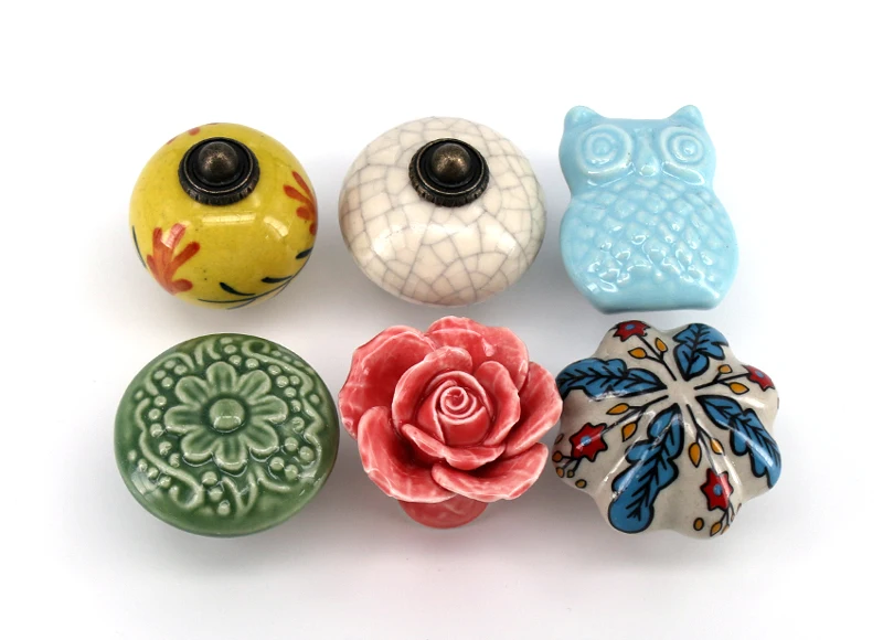 1х керамическая ручка выдвижного ящика, ручка для двери шкафа ...