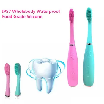 

Ultrasonic Electric Toothbrush Child Adult USB Charging Antibacterial Silicone Toothbrush IPX7 Waterproof Toothbrush Headbrush