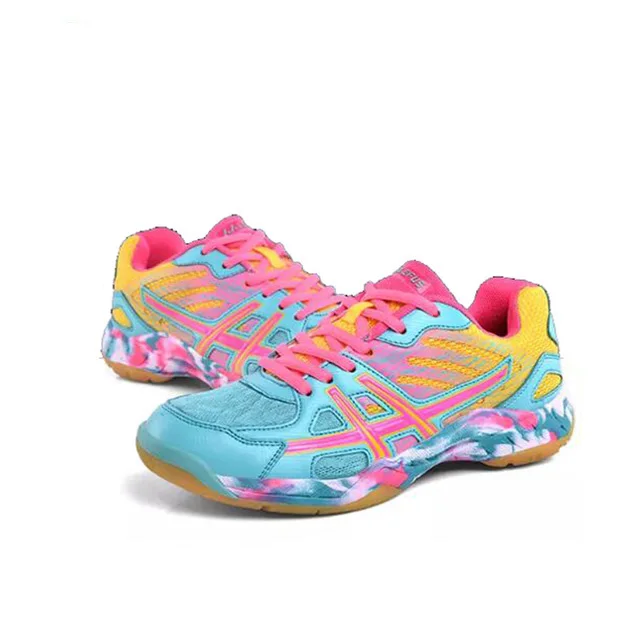 

men women Cushioning Volleyball Shoes 2018 New Unisex Light Sports Breathable Shoe Women Sneakers Wear-resistant