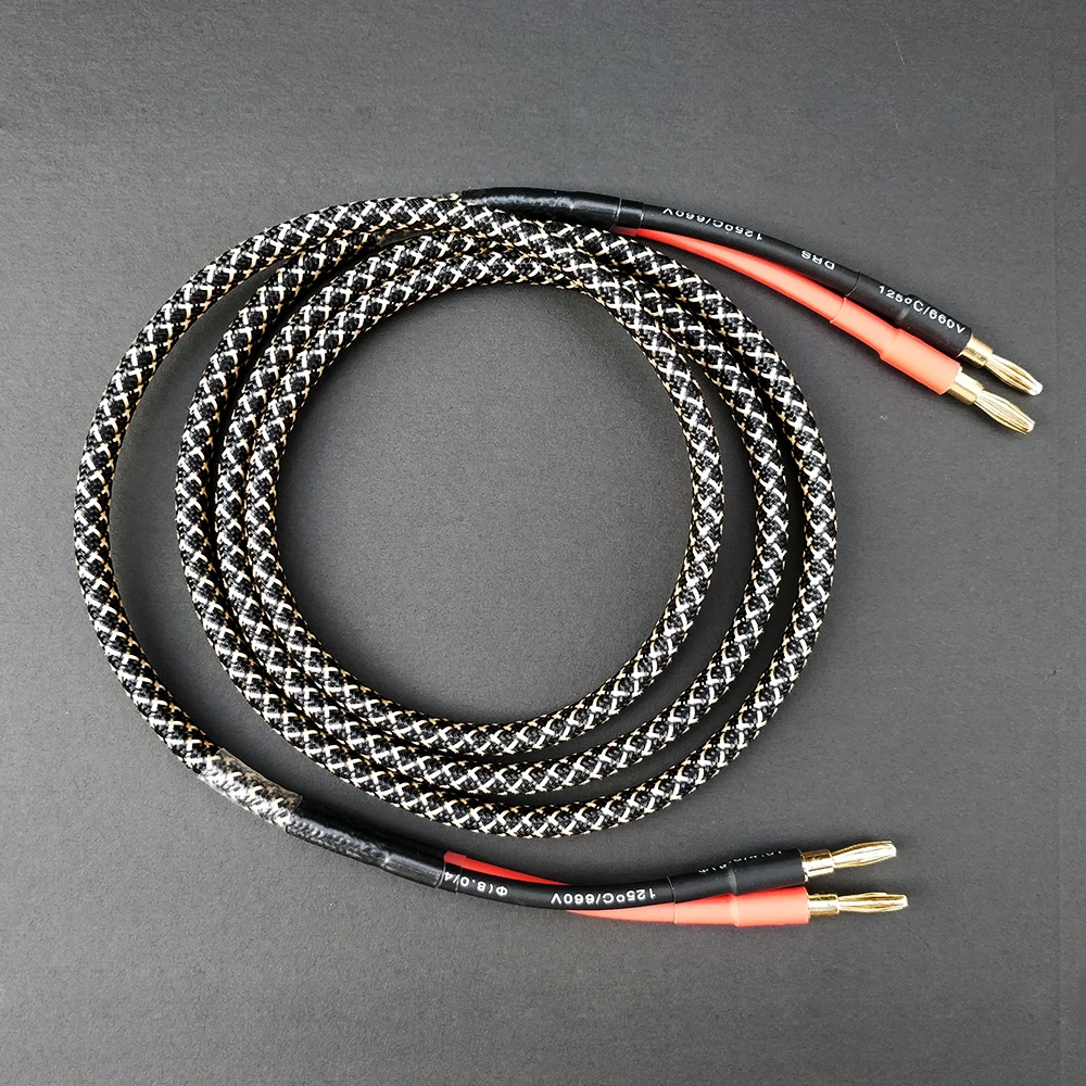 FIHI B1 DIY HiFi аудиокабель для динамика кабель со штекером типа банан позолоченный