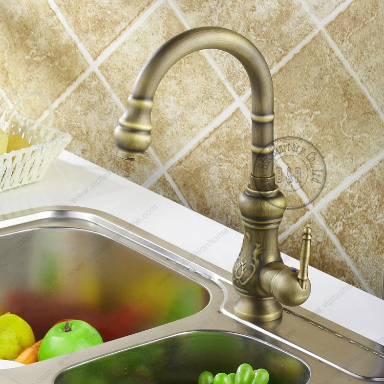  Free Shipping becola high quality kitchen faucet antique bronze sink tap kitchen mixer brass pool f - 32643655029