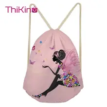 Thikin Lovely Girls Casual Sack Drawstring Bag for Women Men Travel Backpack Toddler Softback Lady Beach