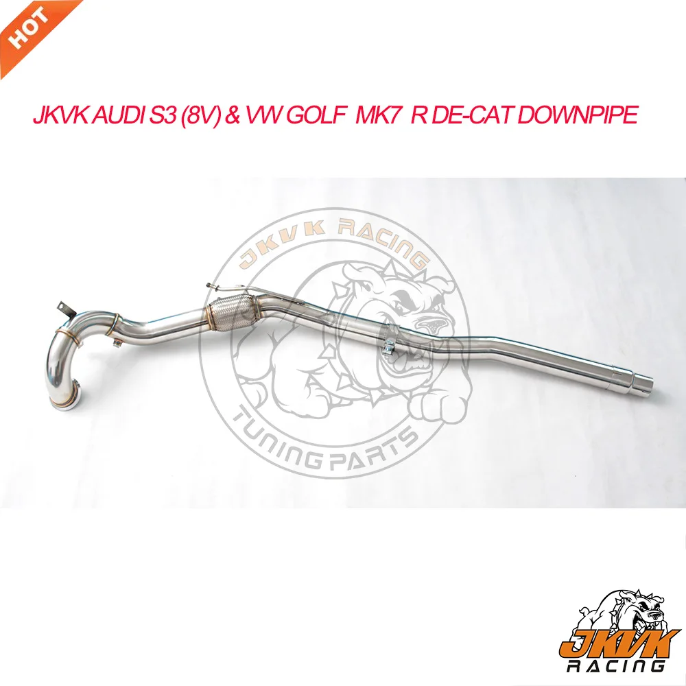 

JKVK RACING 3.0'' A.U.D.I A3 S3 (MK3 / TYP 8V) TT TTS ( MK3 / TYP 8S) 8V & VW GOLF R MK7 AWD 1.8T and 2.0T DE-CAT DOWNPIPE