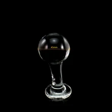 Big Head Glass Crystal Dildo 45mm Anal Plug Beads Large Pleasure Wand Anal Masturbation Sex Products for Women Unisex Sex Toys