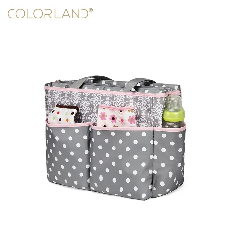 Colorland Mom Pack 5 sets of single shoulder portable multi-function large capacity fashion maternal and child bag