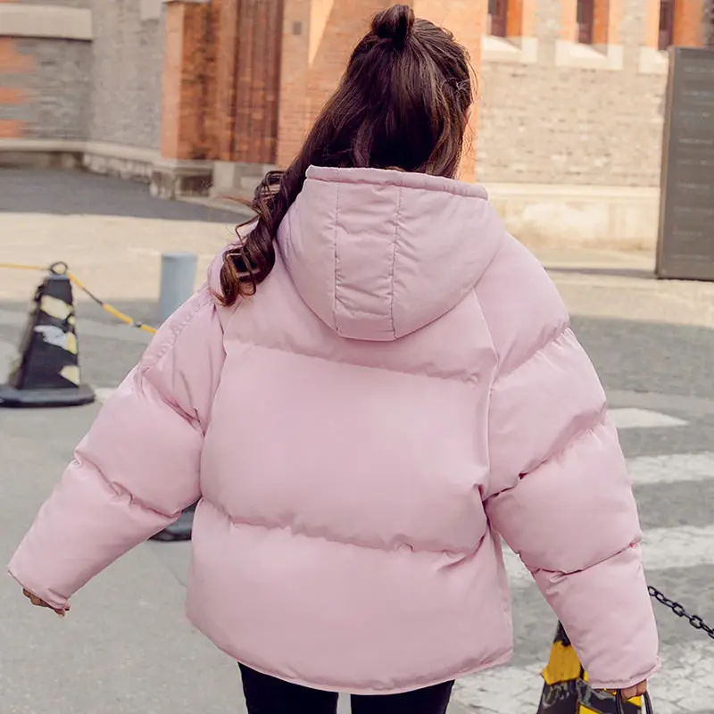 Winter Jacket Women Coat Parka BF Style Warm Thicken Down Cotton Jacket Outerwear Loose Winter Coat Women Short Jacket Coat Q903