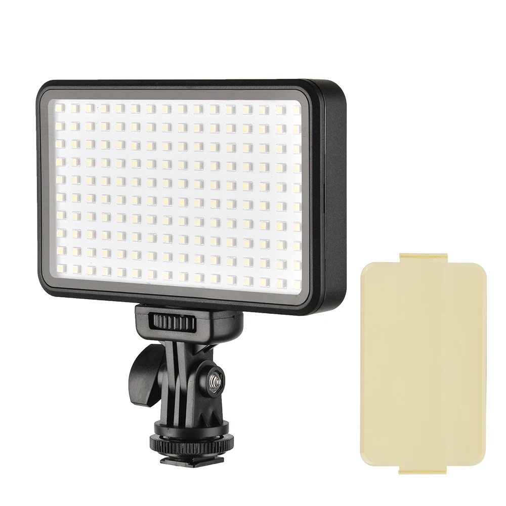 

SUPON LED Light Pro PAD160 Camera Video 5600K Dimmable Fill Light Continuous Light Panel 7.5W Lamp Camera Mount CT Filter
