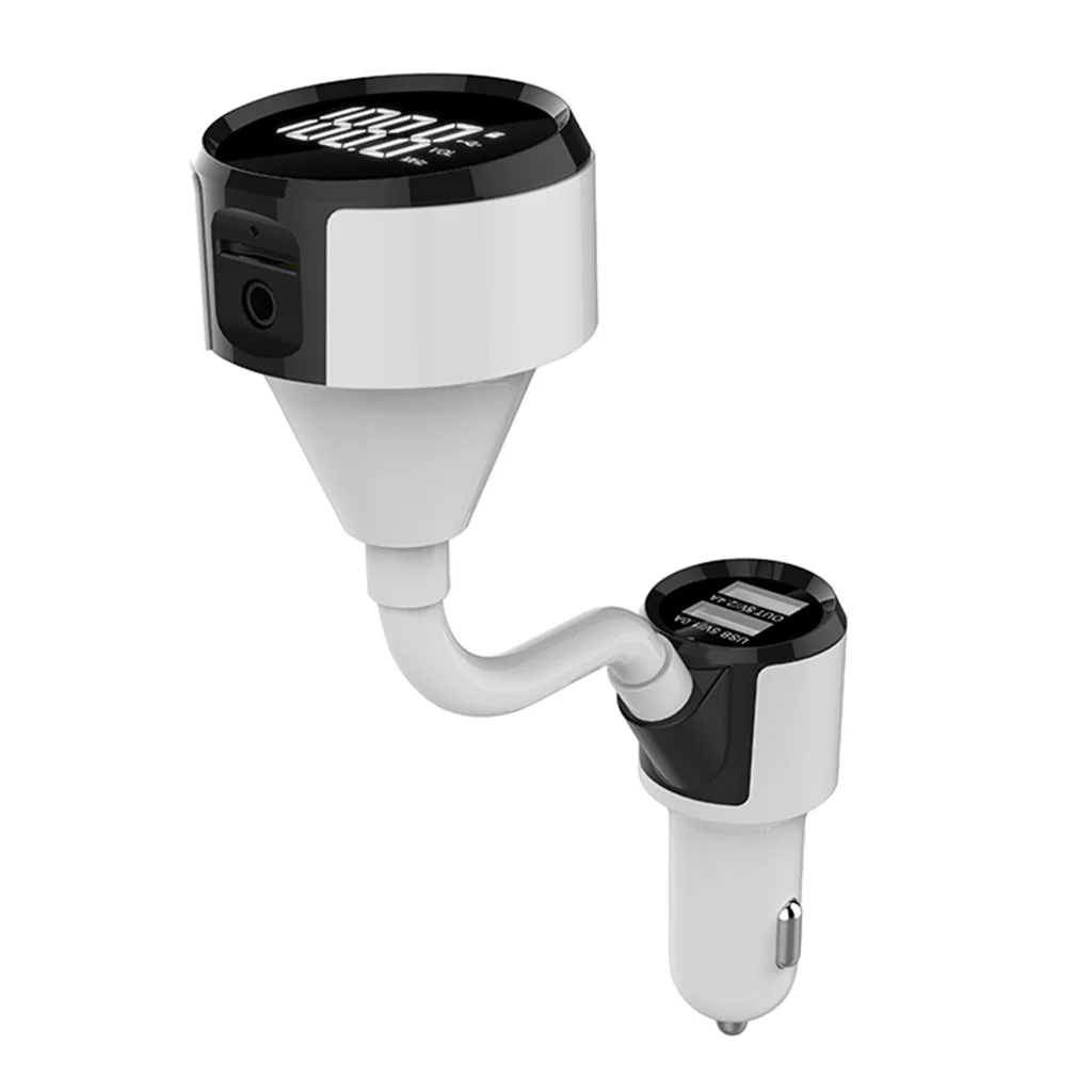 

Bluetooth FM Transmitter Car Kit Stereo Music Play Dual USB Charging Port And 1.4 LCD Display Supports MP3 WMA Format Music Play