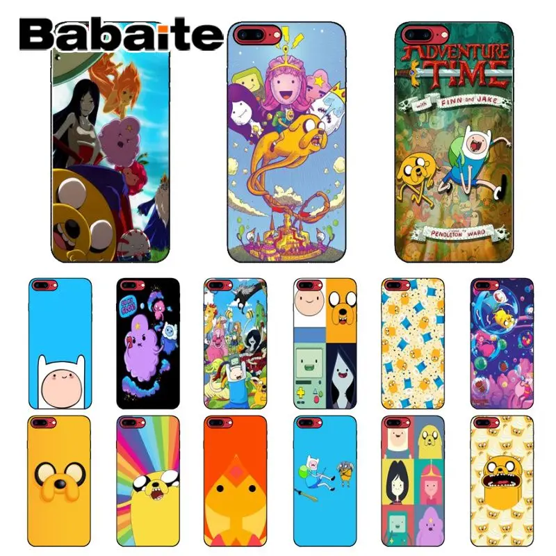 Babaite adventure time Beemo BMO Джек Финн Lumpy черный мягкий чехол для телефона iPhone X XS MAX 6 6S 7 7plus 8