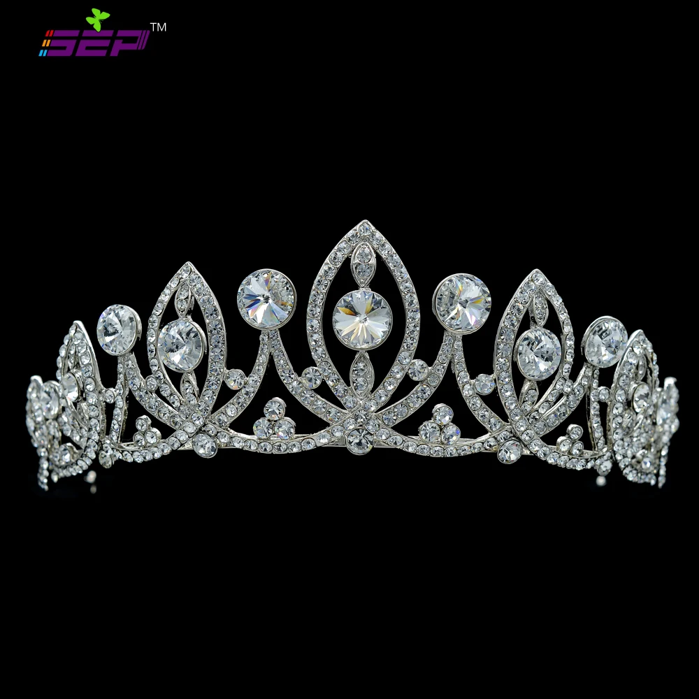 

Real Austrian Crystals Tiara Crown Wedding Jewelry Bridal Jewelry Hair Accessories Wedding Bride Flower Headband SHA8631