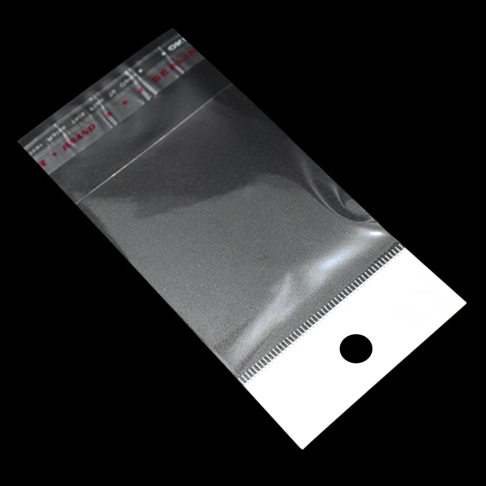 200Pcs/ Lot Self Adhesive Plastic Plastic Bag OPP Self Seal Poly Package Bags for Jewelry Crafts Wig Small Gift Storage Pouches 2