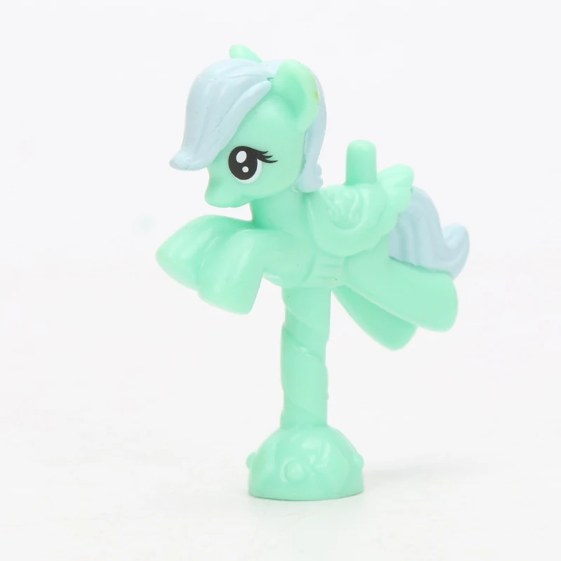 Игрушки My Little Pony, мини пони, ПВХ, фигурка принцессы, радуга, Дэш, Сумеречная искорка, яблоко, Джек, Рарити, куклы для девочек - Цвет: all blue