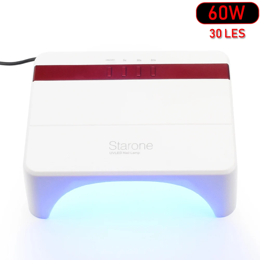 

60W UV LED Lamp Nail Dryer For All Types Gel 30 Leds UV Lamp for Nail Machine Curing 5s 60s 90s Timer Infrared Sensing UV lamps