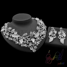 Free shipping Wedding party jewelry Rhinestones fashion Necklace & earrings set